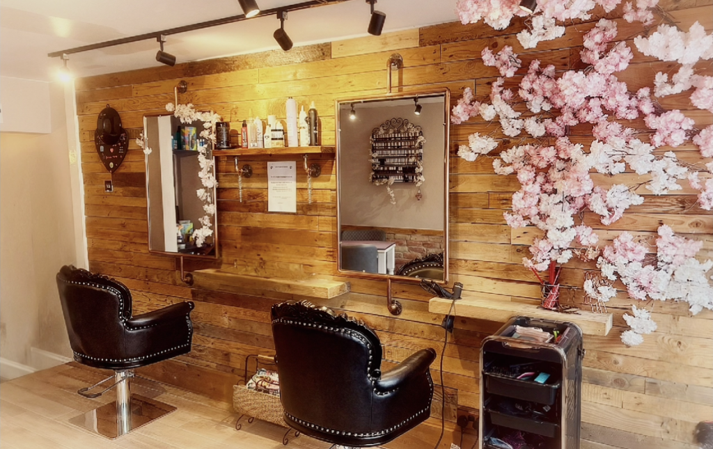 Inside Abigails of Henley-in-Arden hair and nails
